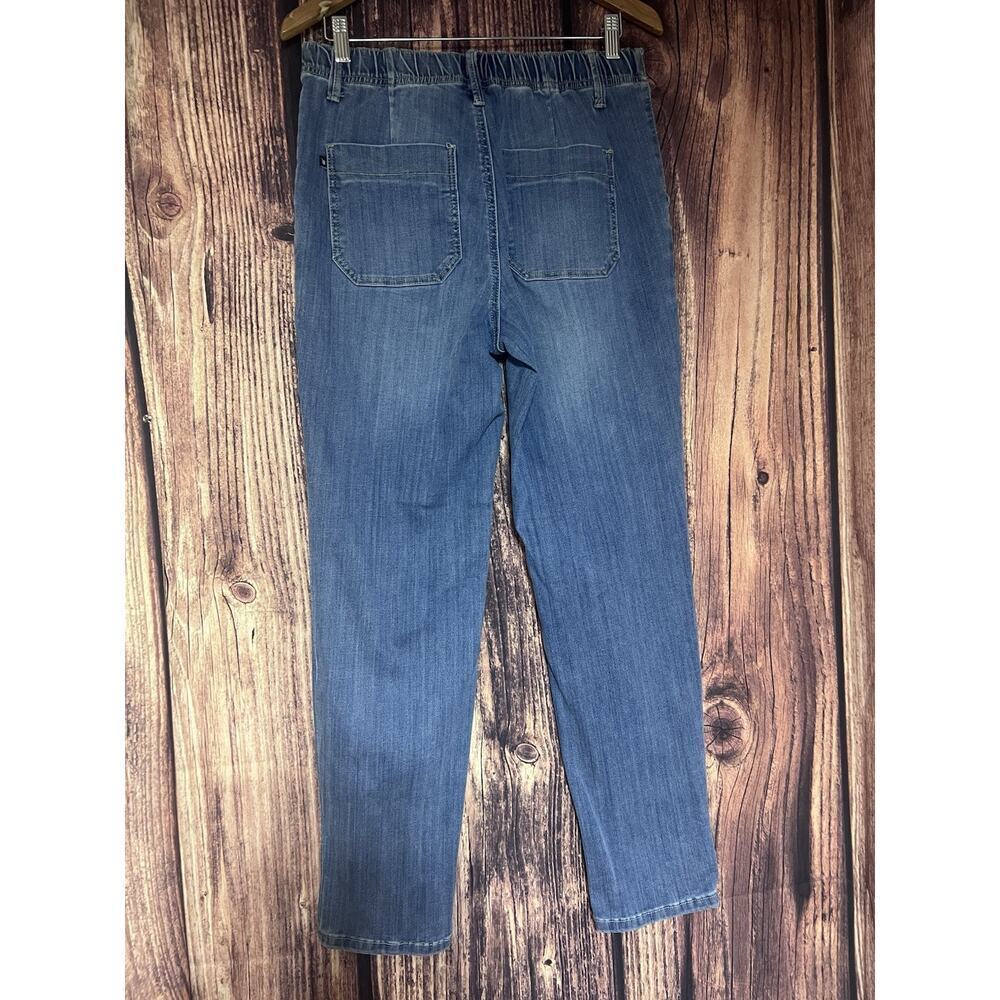 Judy Blue Women Jeans Size 5/27 Stretch Waist Straight Leg Denim Med Big Pockets - Picture 8 of 10
